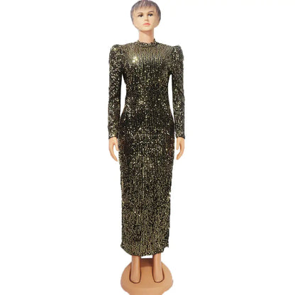 Flannelette Sequin Fabric for Women's Dresses
